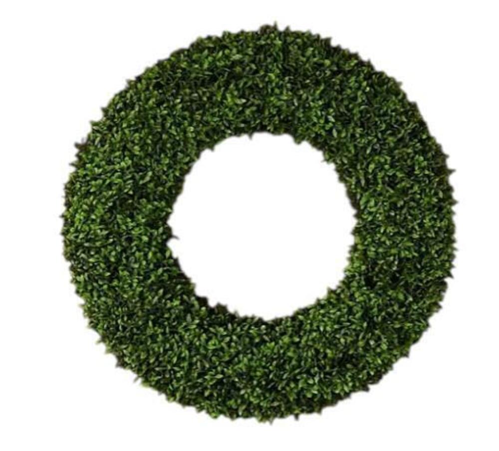 Wicker Park 24" Faux Floral Wreath Green